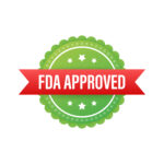 FDA approved grunge rubber stamp on white background. Vector illustration.
